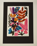 Lajti Bálint: Textilminta terv, akvarell – 1000 Paletta