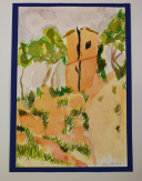 Nagy Barbara: Toszkán táj, akvarell – 3000 paletta