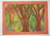 Kovács Mónika: Erdő, porpasztell – 4000 Paletta